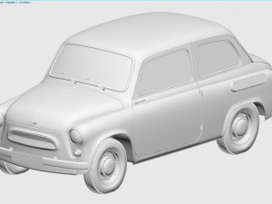 zaz-965 zaporozhets 1961 Modèle 3D