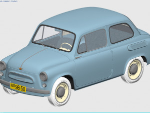 zaz-965 zaporozhets 1961 Modèle 3D