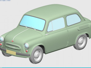 zaz-965 zaporozhets 1961 Modèle 3D