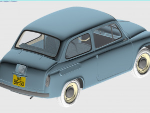 zaz-965 zaporozhets 1961 Modèle 3D