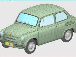 zaz-965 zaporozhets 1961 Modèle 3D