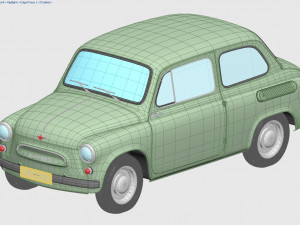 zaz-965 zaporozhets 1961 Modèle 3D