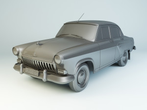 gaz-21 volga 1958 Model 3D