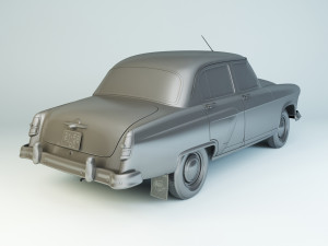 gaz-21 volga 1958 Model 3D