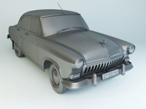 gaz-21 volga 1958 Model 3D
