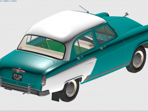 gaz-21 volga 1958 Model 3D