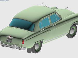 gaz-21 volga 1958 Model 3D