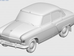 gaz-21 volga 1958 Model 3D