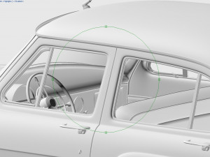 gaz-21 volga 1958 Model 3D