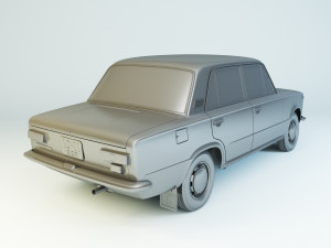 vaz-21011 zhiguli 1974 lada 3D 모델