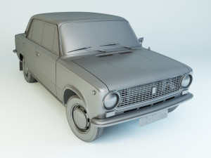 vaz-21011 zhiguli 1974 lada 3D 모델