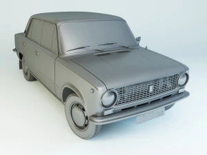 vaz-21011 zhiguli 1974 lada 3D Model