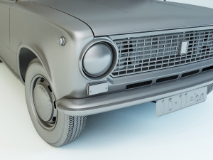 vaz-21011 zhiguli 1974 lada 3D 모델