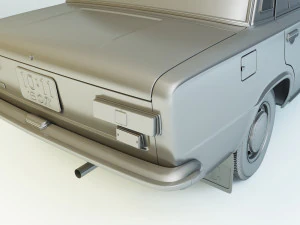 vaz-21011 zhiguli 1974 lada 3D Model