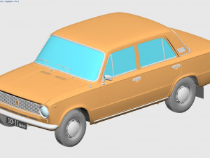 vaz-21011 zhiguli 1974 lada 3D 모델