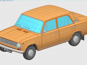 vaz-21011 zhiguli 1974 lada 3D 모델