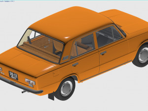 vaz-21011 zhiguli 1974 lada 3D 모델