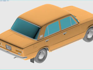 vaz-21011 zhiguli 1974 lada 3D Model