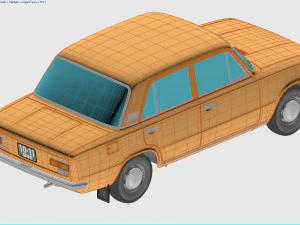 vaz-21011 zhiguli 1974 lada 3D Model