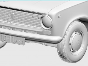 vaz-21011 zhiguli 1974 lada 3D 모델