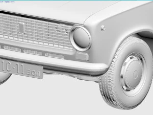 vaz-21011 zhiguli 1974 lada 3D Model