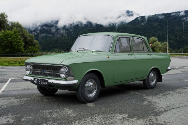 izh moskvitch-412 ie 1967 Model 3D .c4d .max .obj .3ds .fbx .stl .blend 