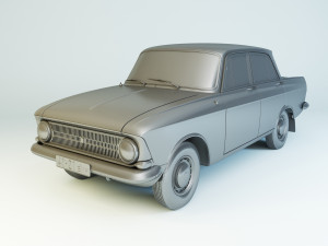 izh moskvitch-412 ie 1967 Model 3D