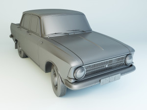izh moskvitch-412 ie 1967 Model 3D