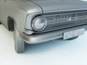 izh moskvitch-412 ie 1967 Model 3D