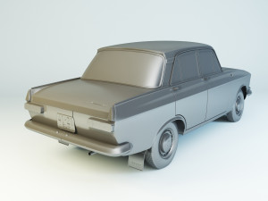 izh moskvitch-412 ie 1967 Model 3D