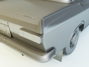 izh moskvitch-412 ie 1967 Model 3D