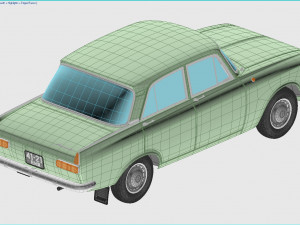 izh moskvitch-412 ie 1967 Model 3D