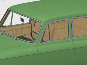 izh moskvitch-412 ie 1967 Model 3D