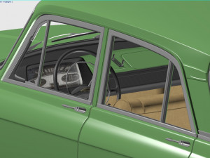 izh moskvitch-412 ie 1967 Model 3D