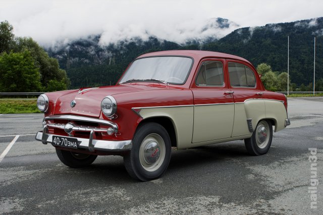 mzma moskvitch-407 1959 Modelo 3D .c4d .max .obj .3ds .fbx .stl .blend 
