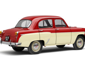 mzma moskvitch-407 1959 Modelo 3D