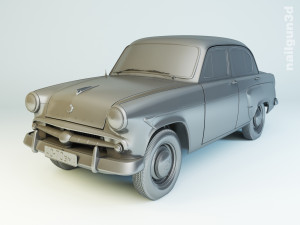 mzma moskvitch-407 1959 Modelo 3D
