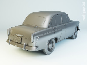 mzma moskvitch-407 1959 Modelo 3D