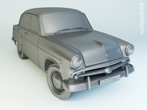 mzma moskvitch-407 1959 Modelo 3D