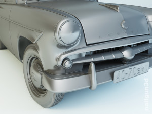 mzma moskvitch-407 1959 Modelo 3D