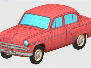 mzma moskvitch-407 1959 Modelo 3D