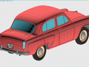 mzma moskvitch-407 1959 Modelo 3D