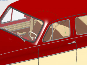mzma moskvitch-407 1959 Modelo 3D