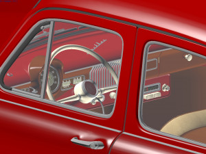 mzma moskvitch-407 1959 Modelo 3D