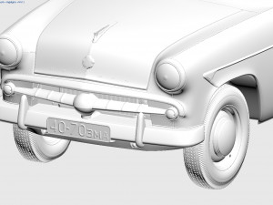 mzma moskvitch-407 1959 Modelo 3D