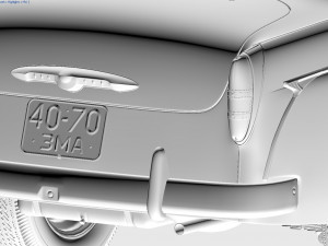 mzma moskvitch-407 1959 Modelo 3D