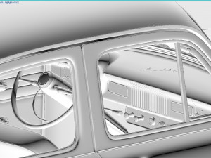 mzma moskvitch-407 1959 Modelo 3D