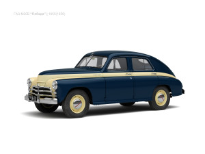gaz-m20v pobeda 1955 3D Model