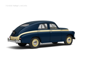 gaz-m20v pobeda 1955 3D Model