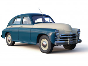 gaz-m20v pobeda 1955 3D Model